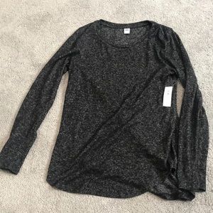 Fitted black long sleeve